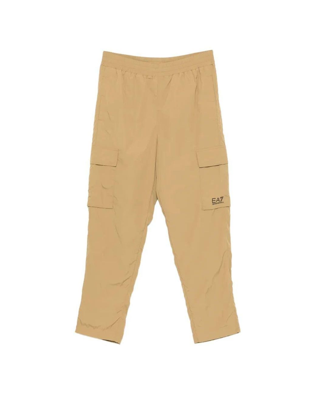 EA7 Natural Emporio Armani Cargo Pants With Printed Logo for men