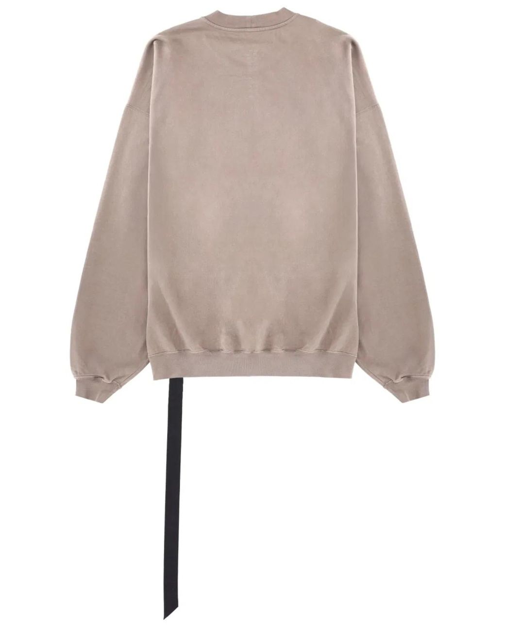 Rick Owens Natural Felpa Hun Crewneck for men