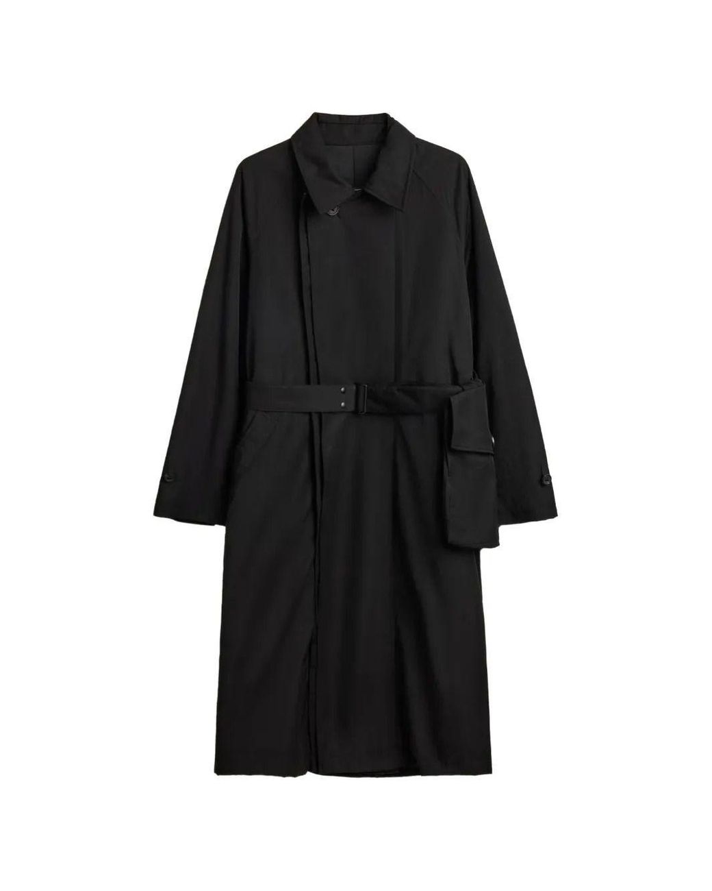 Y-3 Black Spun Nylon Coat
