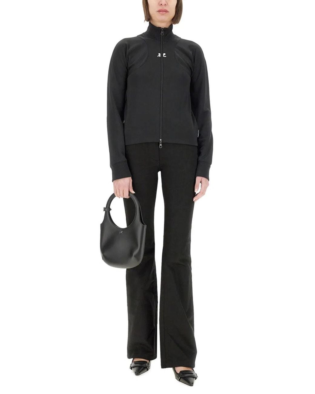 Courreges Black Courregès Interlock Scuba Jacket