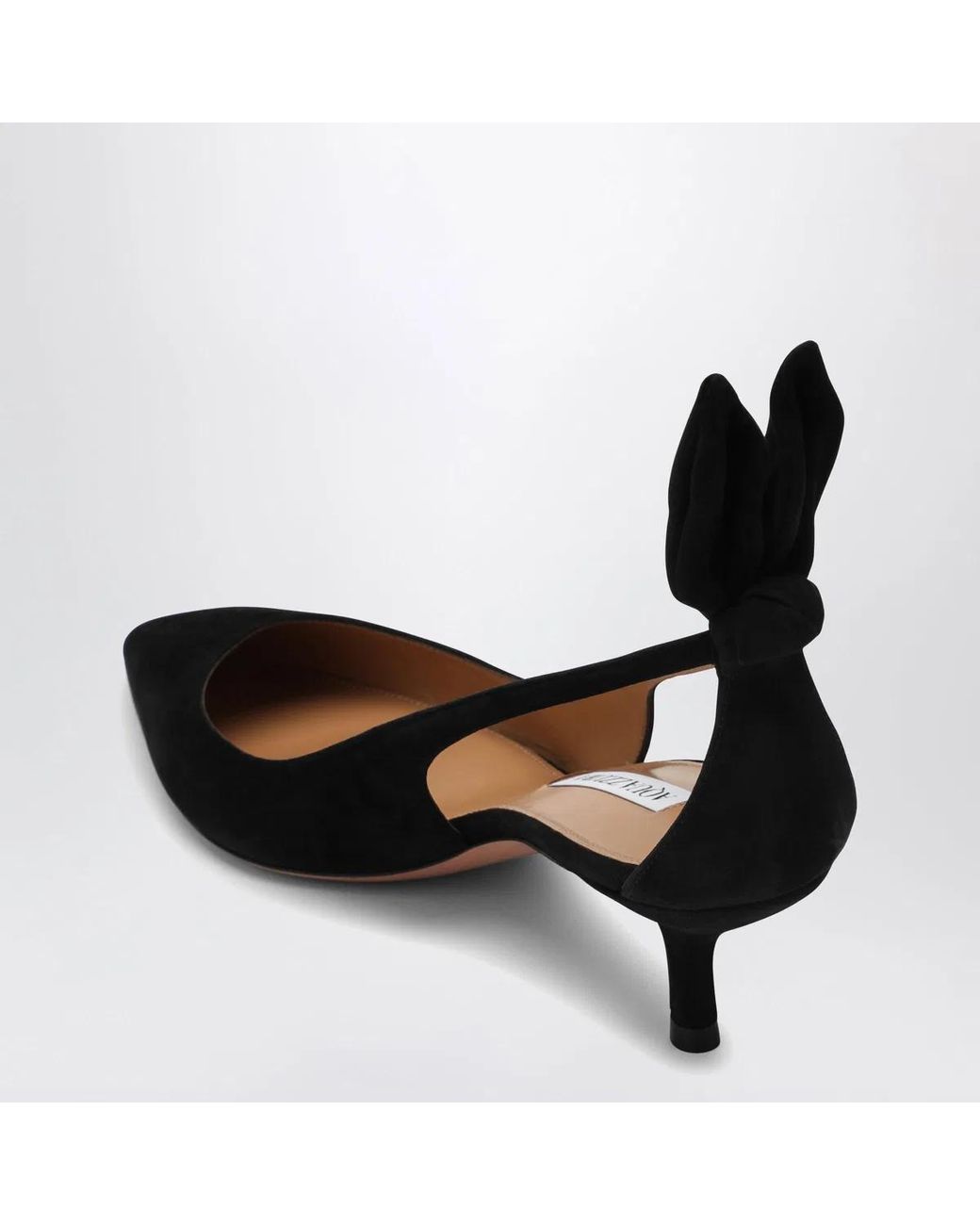 Aquazzura Black Suede Deneuve Pumps
