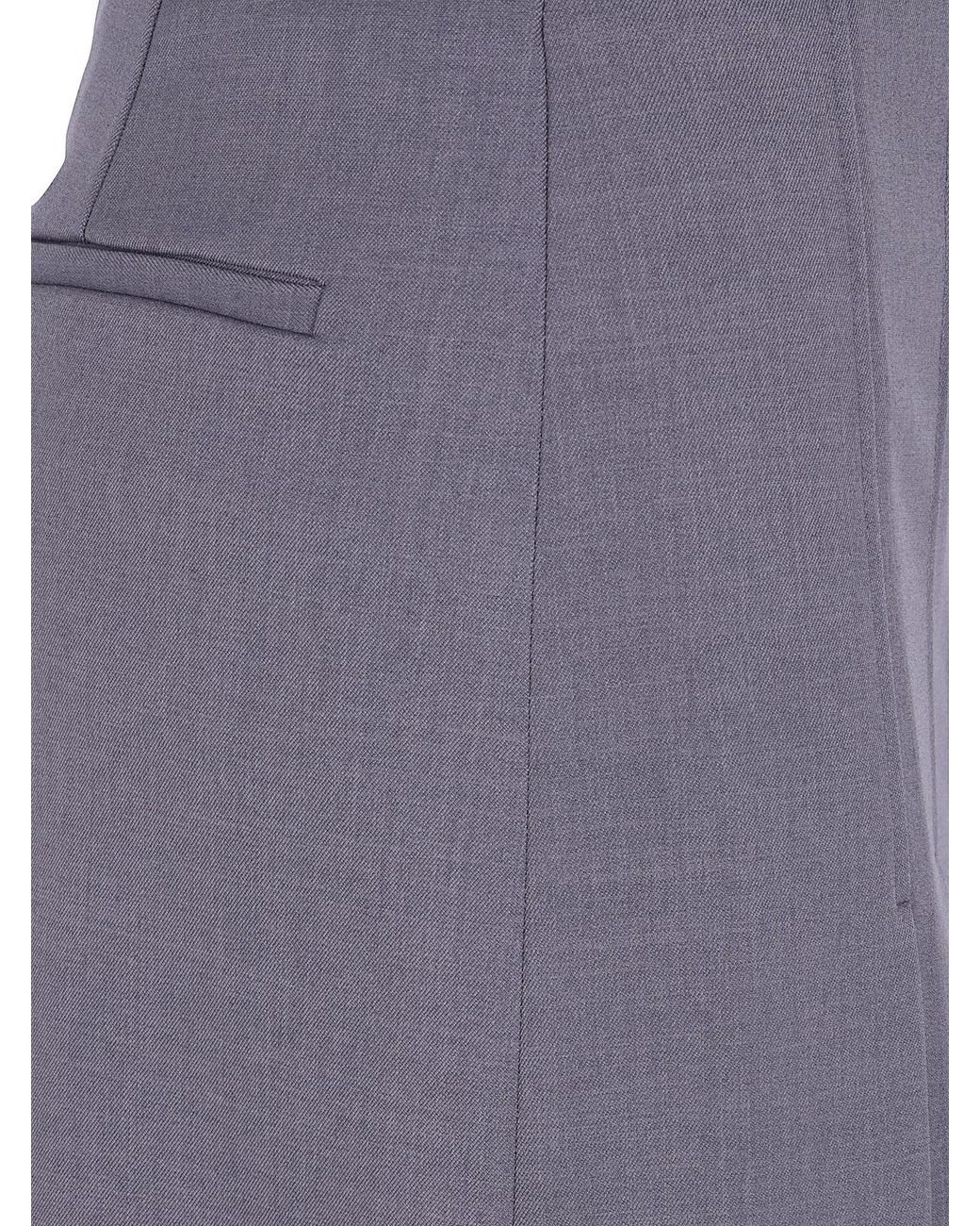DR. HOPE Purple Asymetrical Midi Skirt