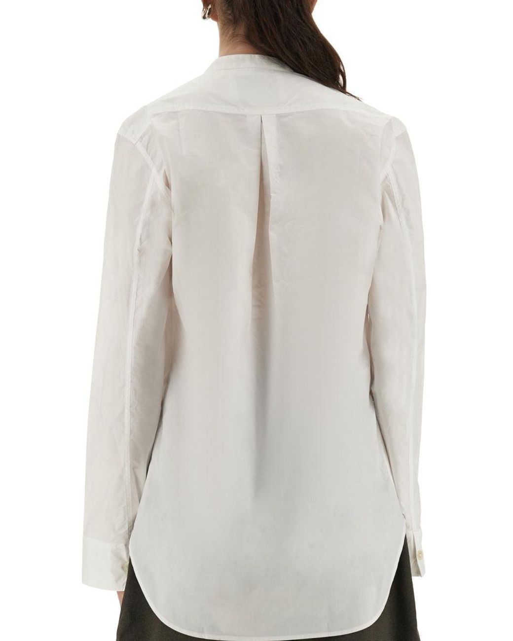 Studio Nicholson White Shirt Top "Pampa"