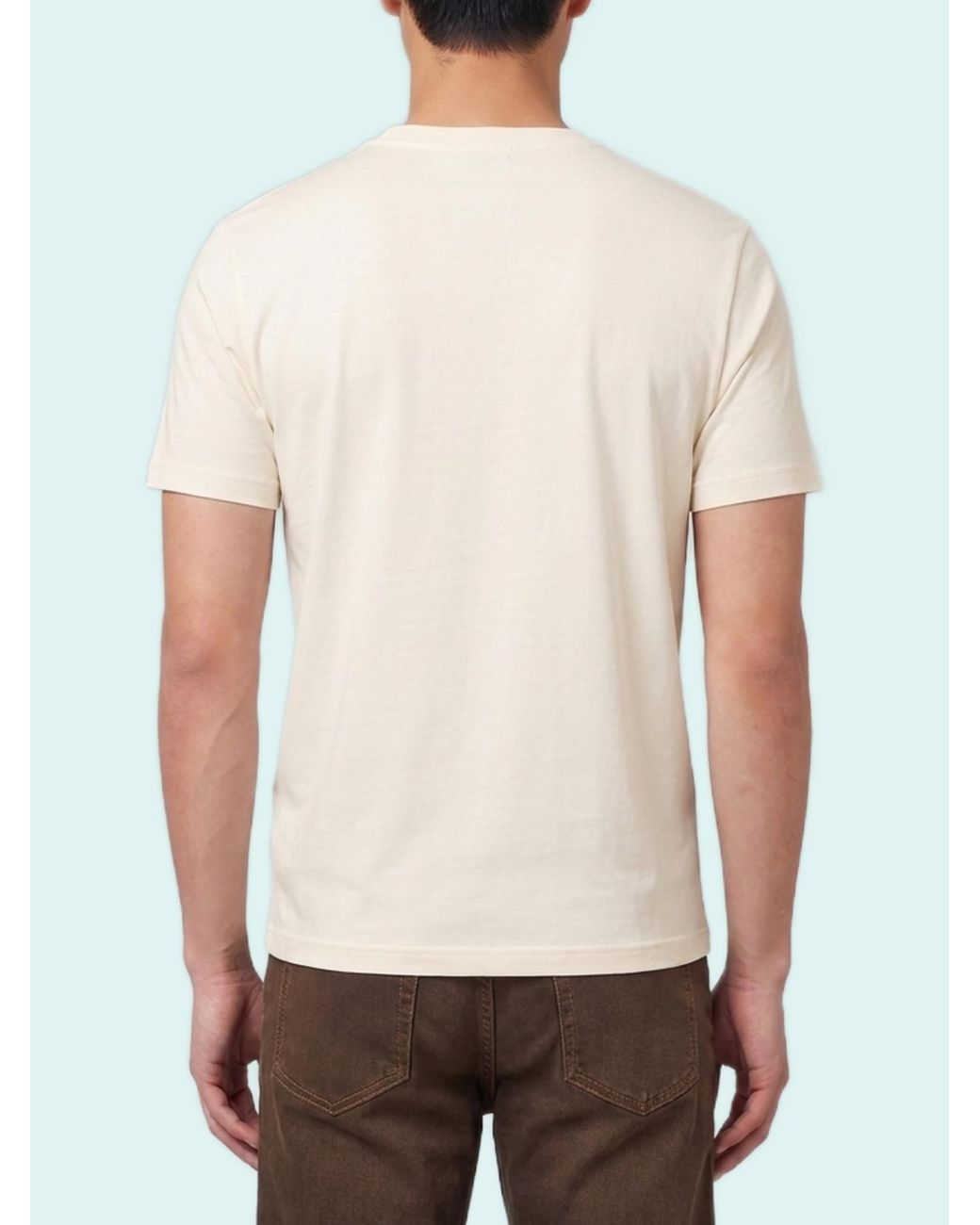 Moncler White Logo Patch Crewneck T-Shirt for men