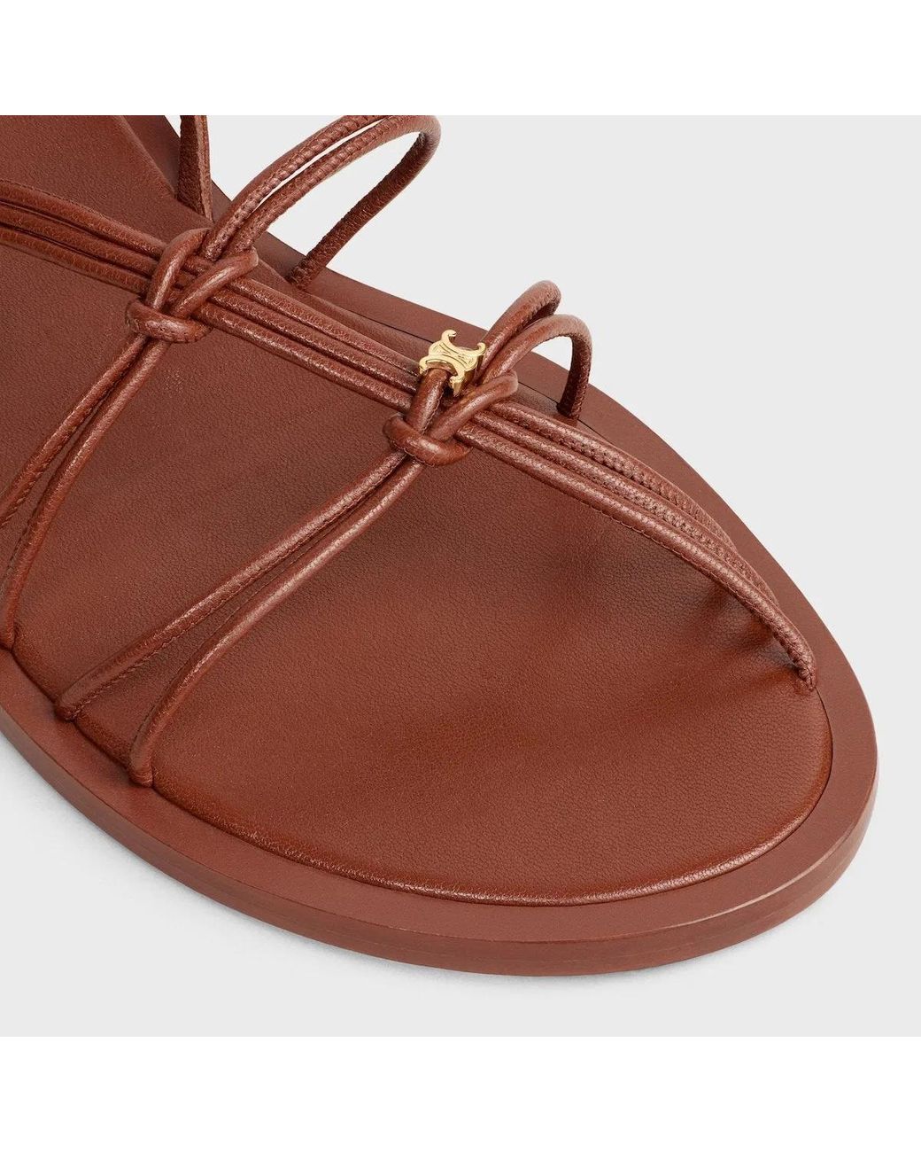 Céline Pink Triomphe Flat Sandal 05