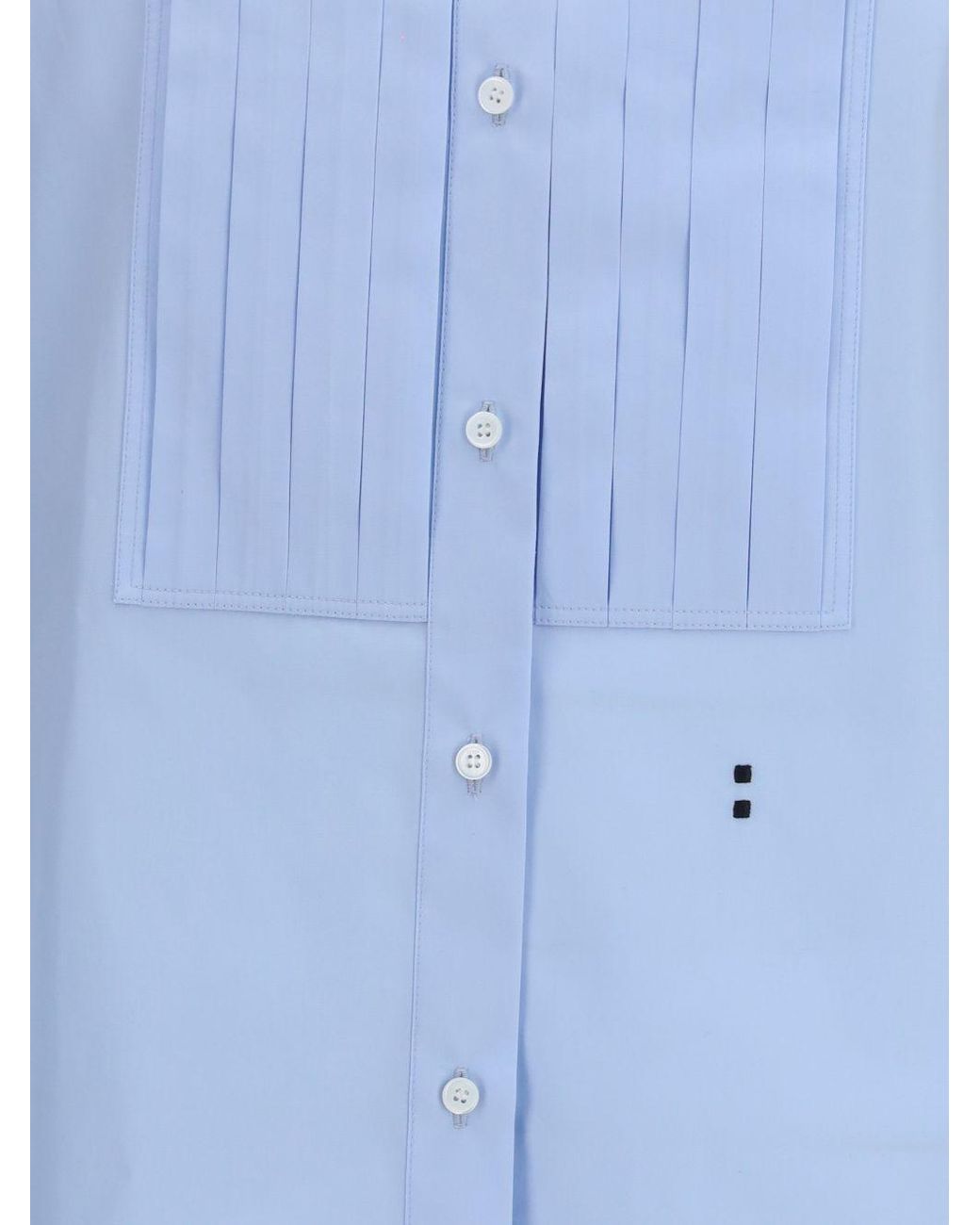 Fendi Blue Poplin Shirt