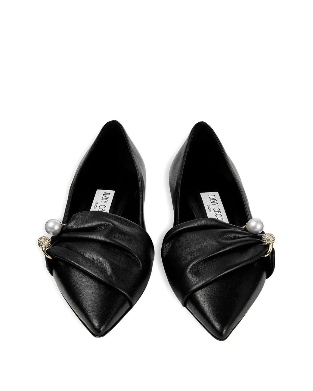 Jimmy Choo Black Rafi Ballerina