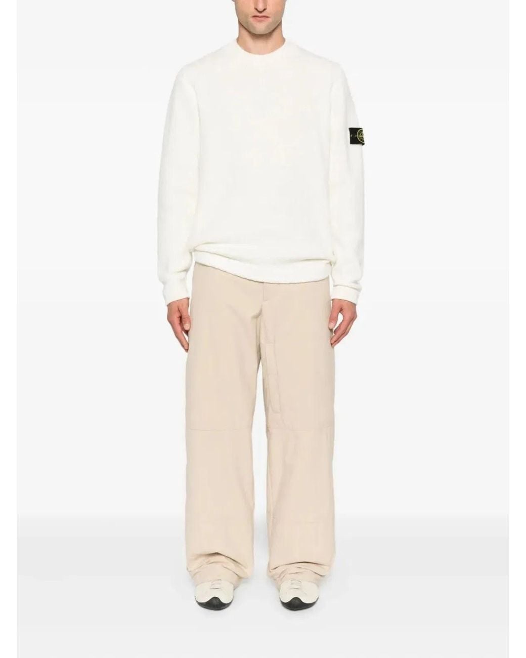 Stone Island White Techno Fabric Jacket for men