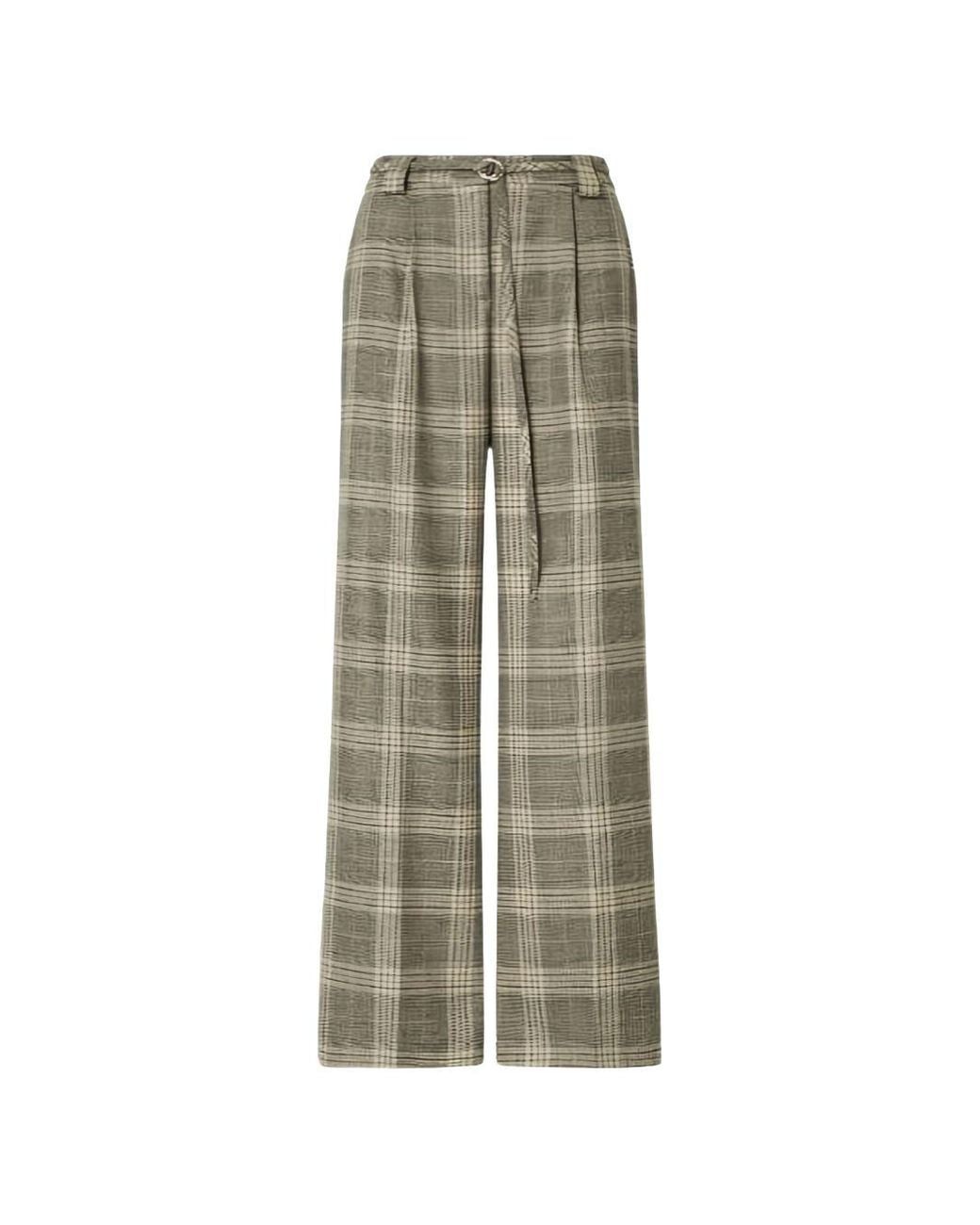Liu Jo Natural Sandy Polyester Trousers