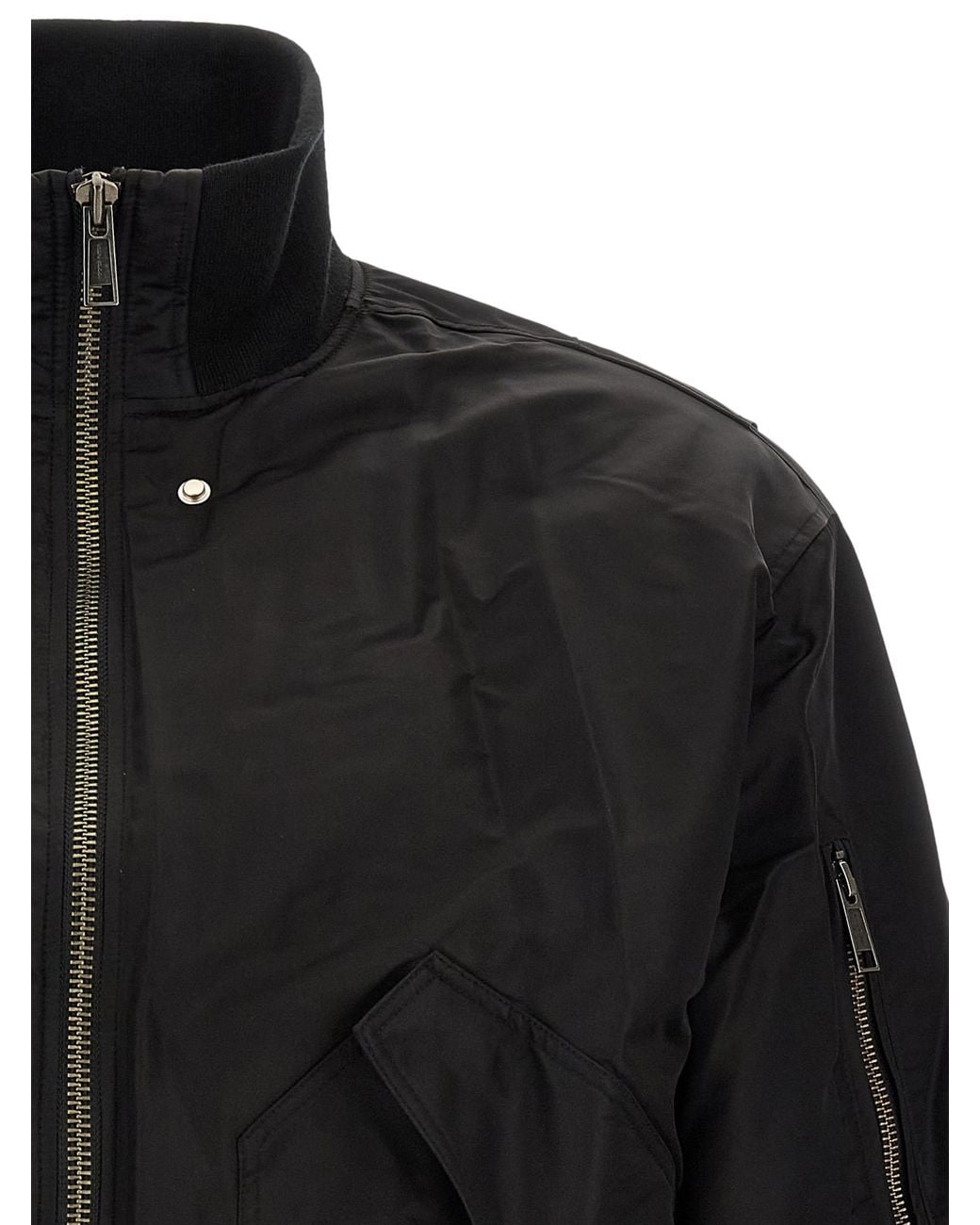 Entire studios Black 'Echo' Bomber Jacket for men
