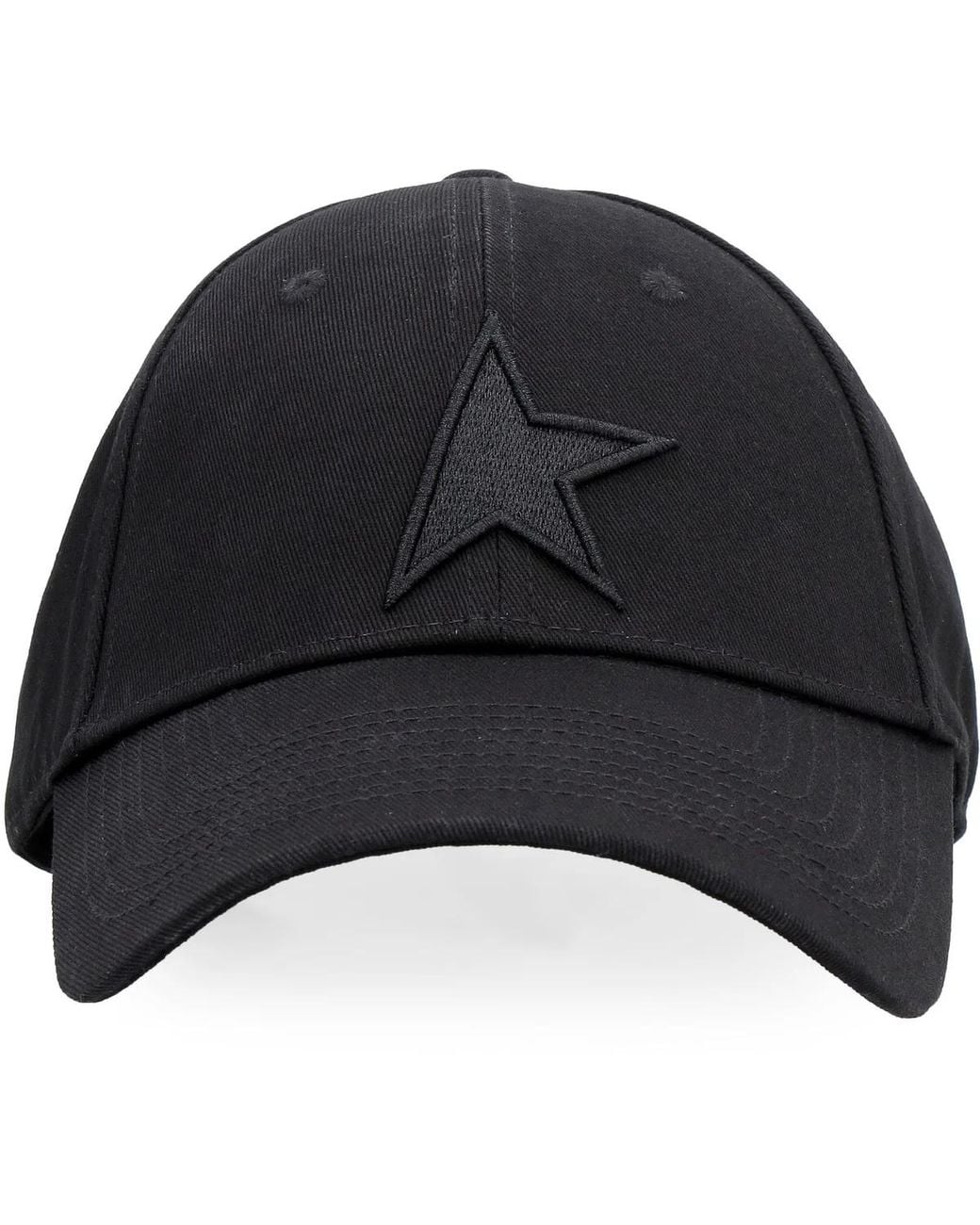 Golden Goose Deluxe Brand Black Logo Baseball Cap for men
