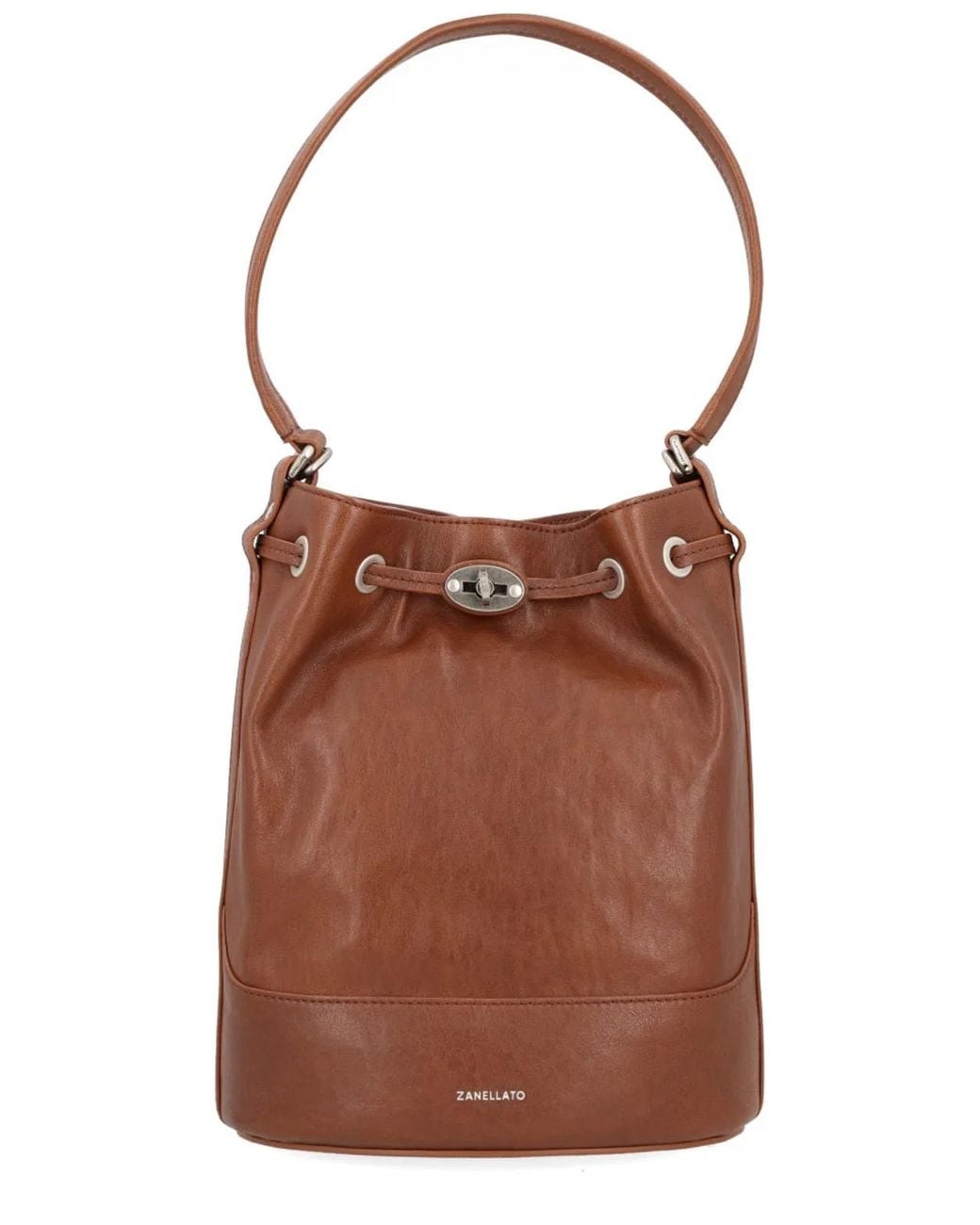 Zanellato Brown Leather Shoulder Bag