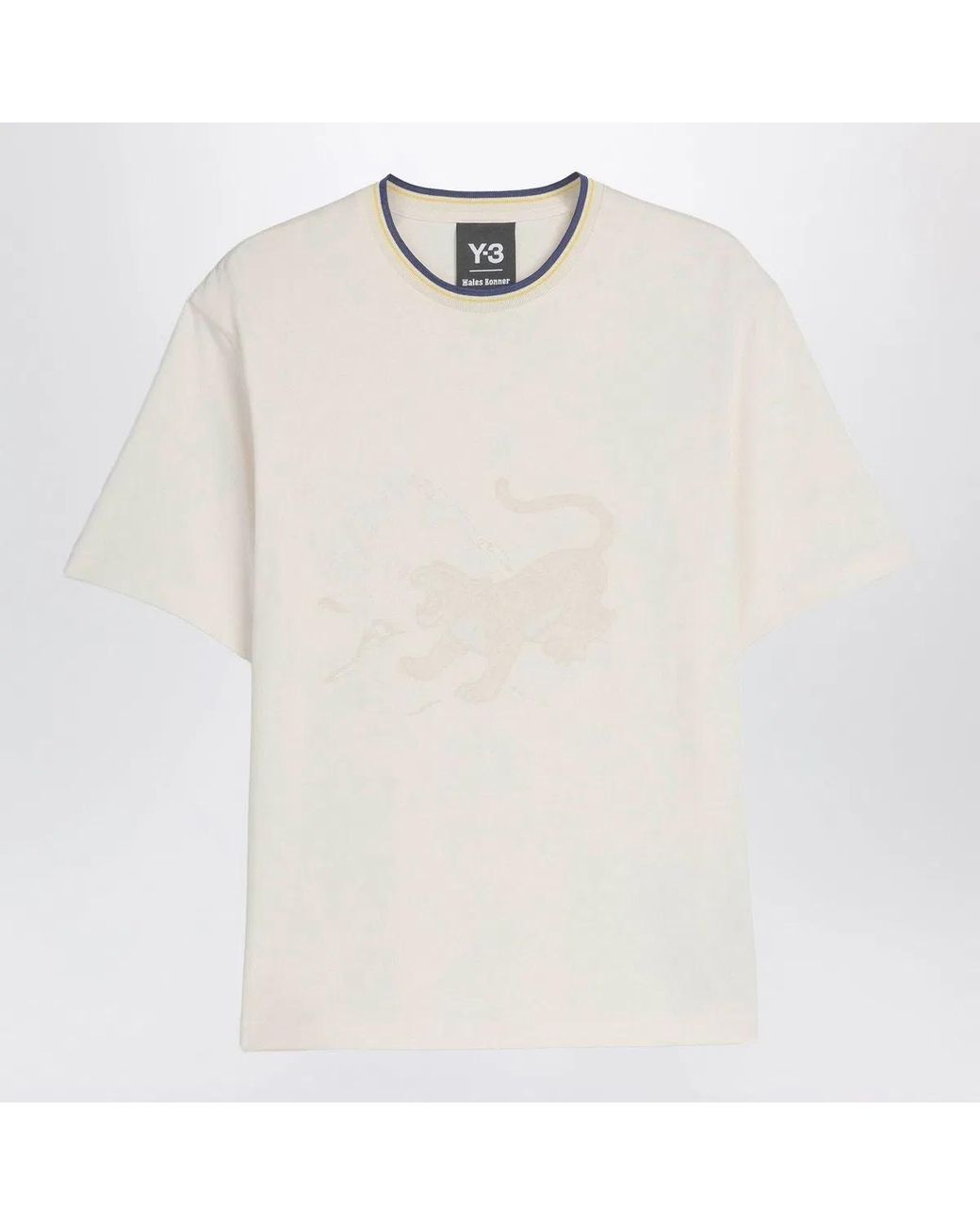 Adidas White Ivory Cotton Jersey Tshirt