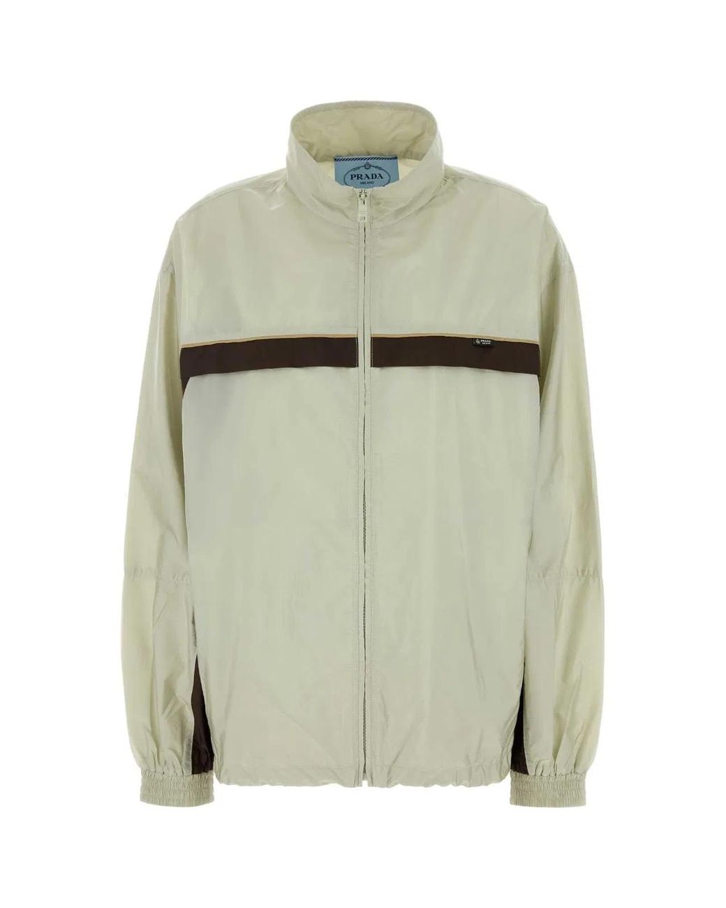 Prada Natural Mock Collar Jacket