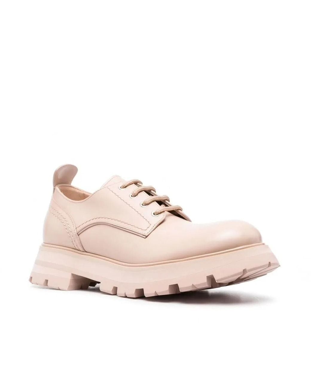 McQueen Pink Wander Lace-Up Shoes