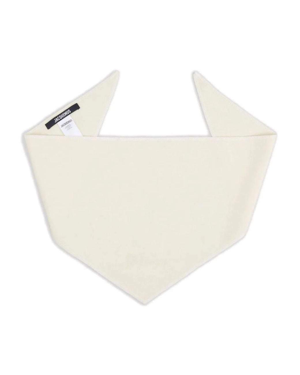 Jacquemus White Off- Wool Blend Triangular Accessories
