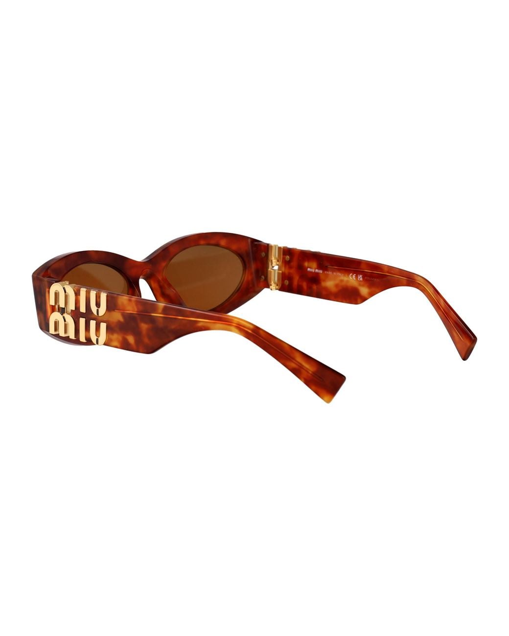 Miu Miu Brown Acetate Sunglasses