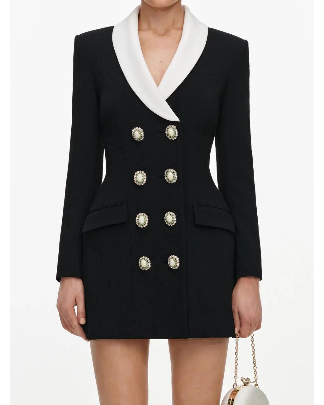 Self-Portrait Black Tailored Blazer Dress