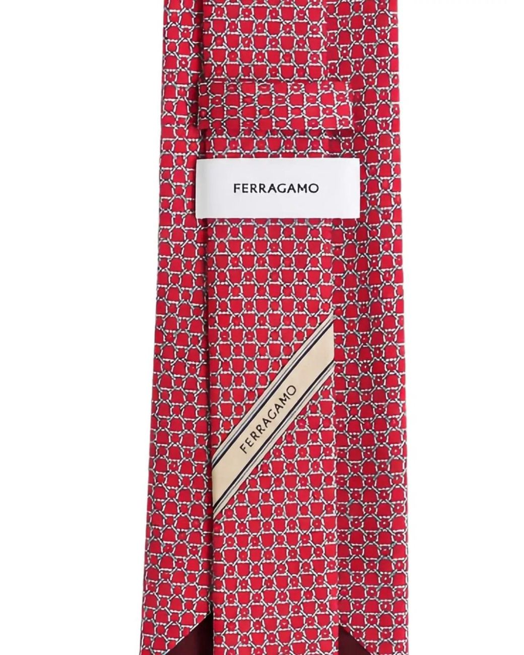 Ferragamo Red Silk Tie for men