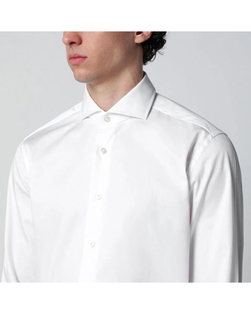Xacus White Travel Tailor Fit Shirt for men