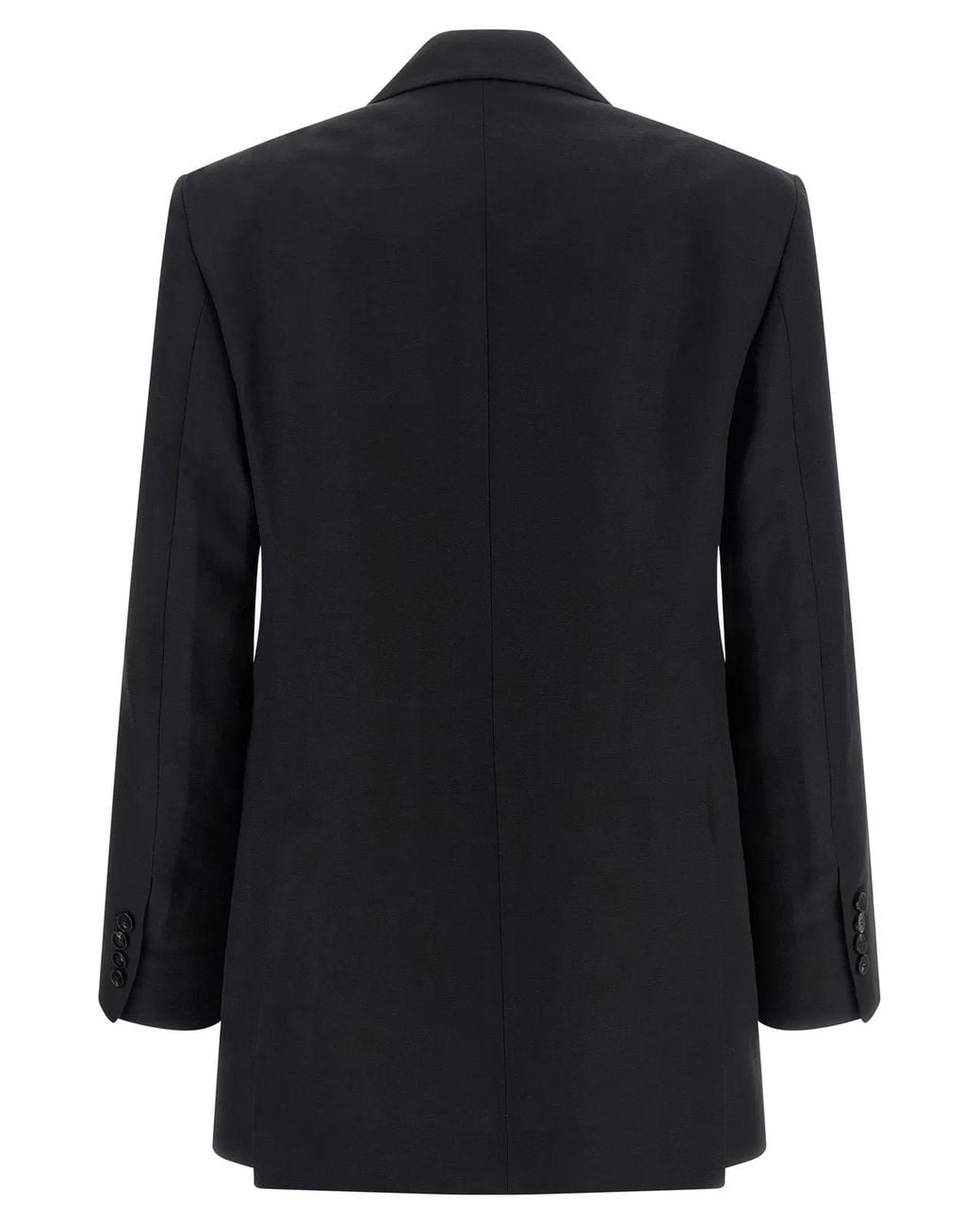 Alberto Biani Black Linen Viscose Blazer