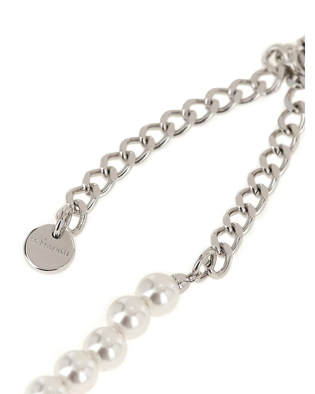 Self-Portrait White Self Portrait Bow Pearl' Necklace