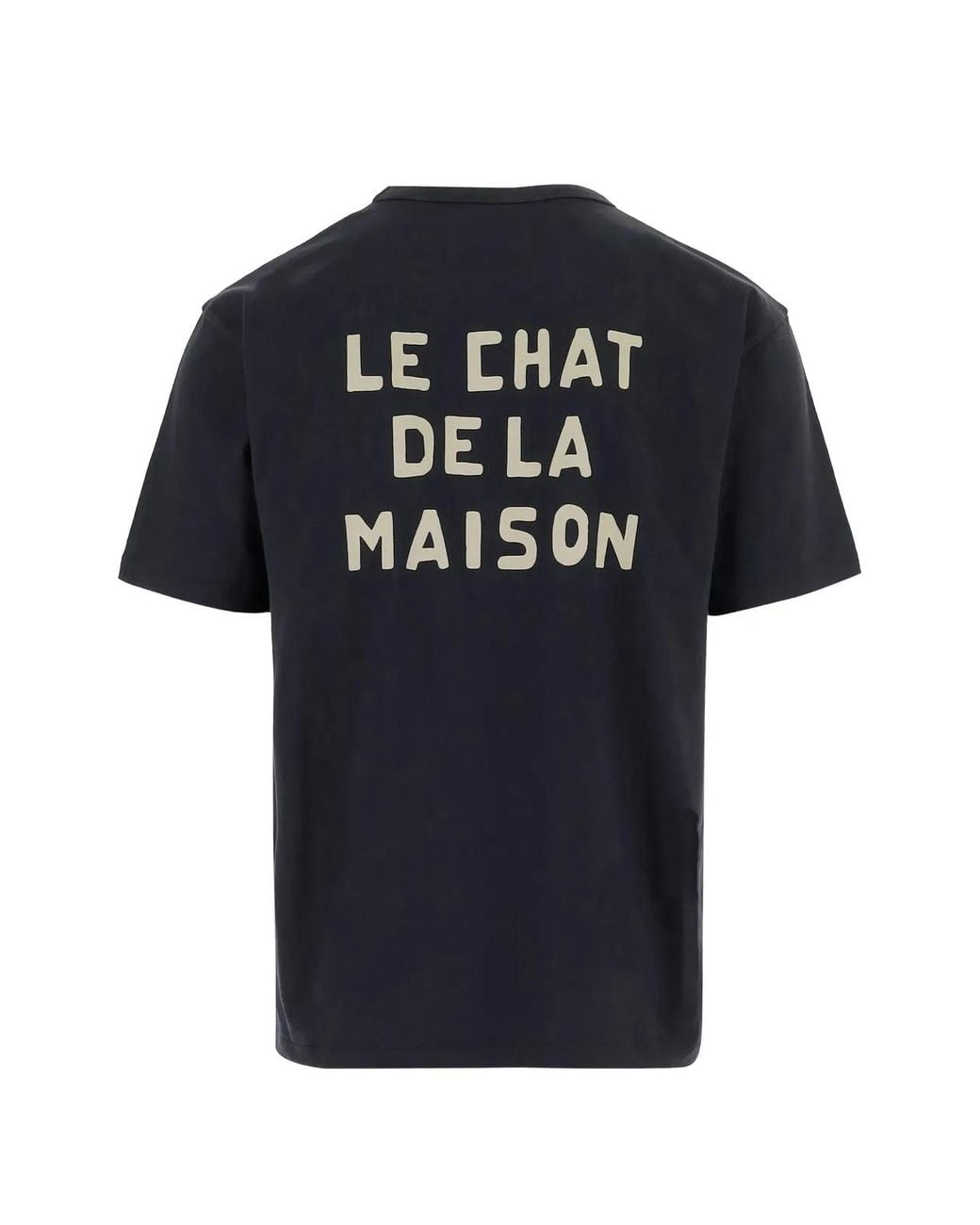 Valentino Garavani Black T-Shirt With Le Chat De La Maison Print for men