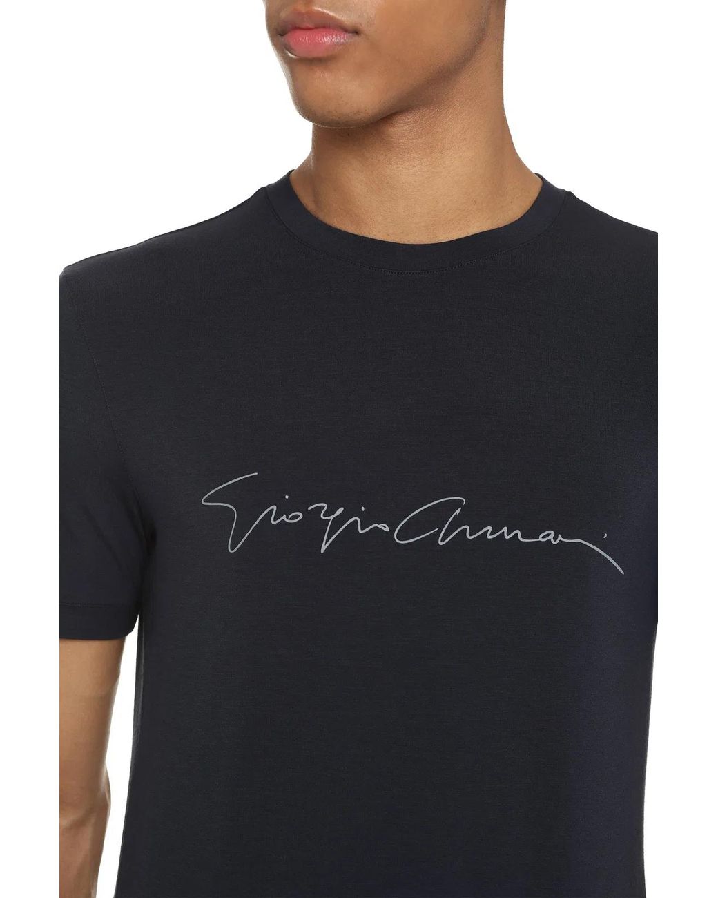 Giorgio Armani Black T-Shirts for men