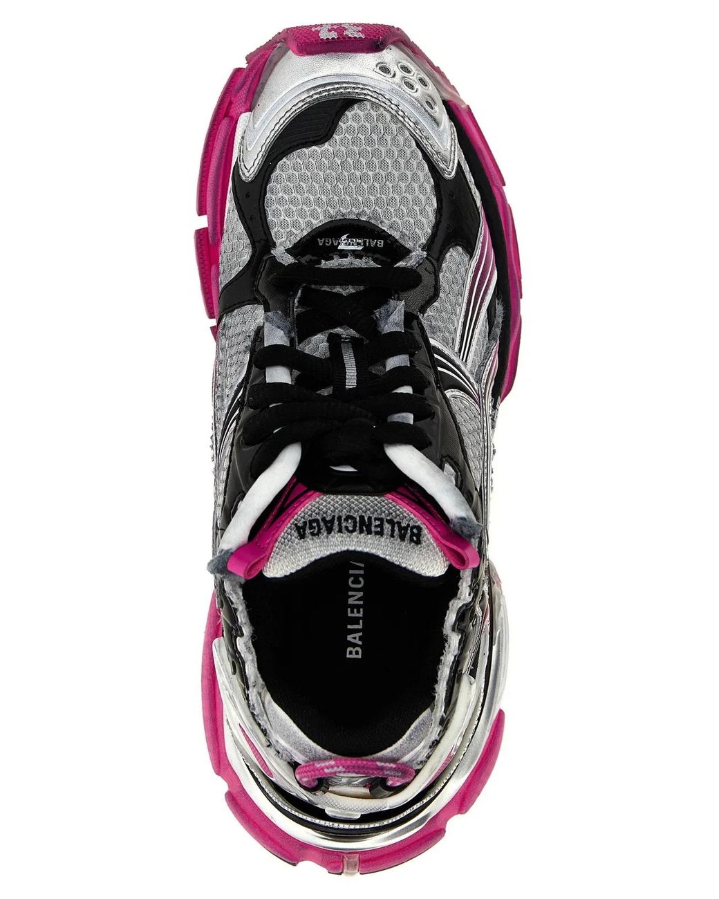 Balenciaga White 'Runner Gradient' Sneakers