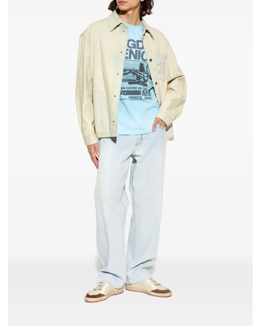 Golden Goose Deluxe Brand White Sneakers Ball Star for men