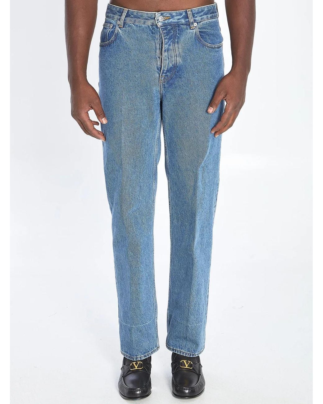 Valentino Garavani Blue Chez Denim Pants for men