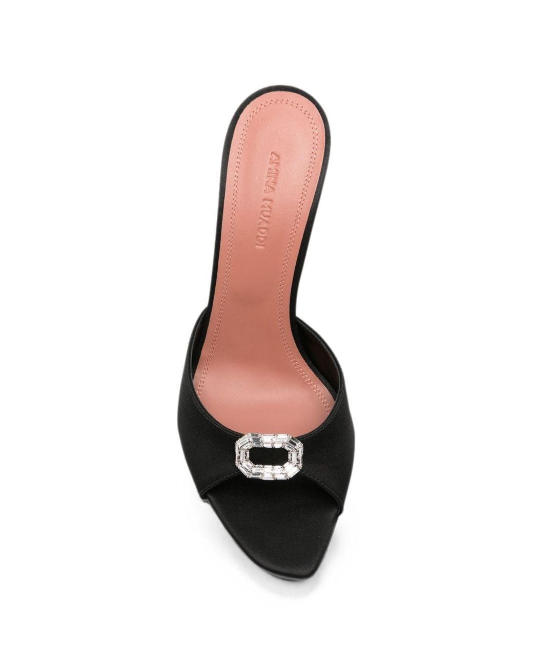 AMINA MUADDI Black Slip On Heels