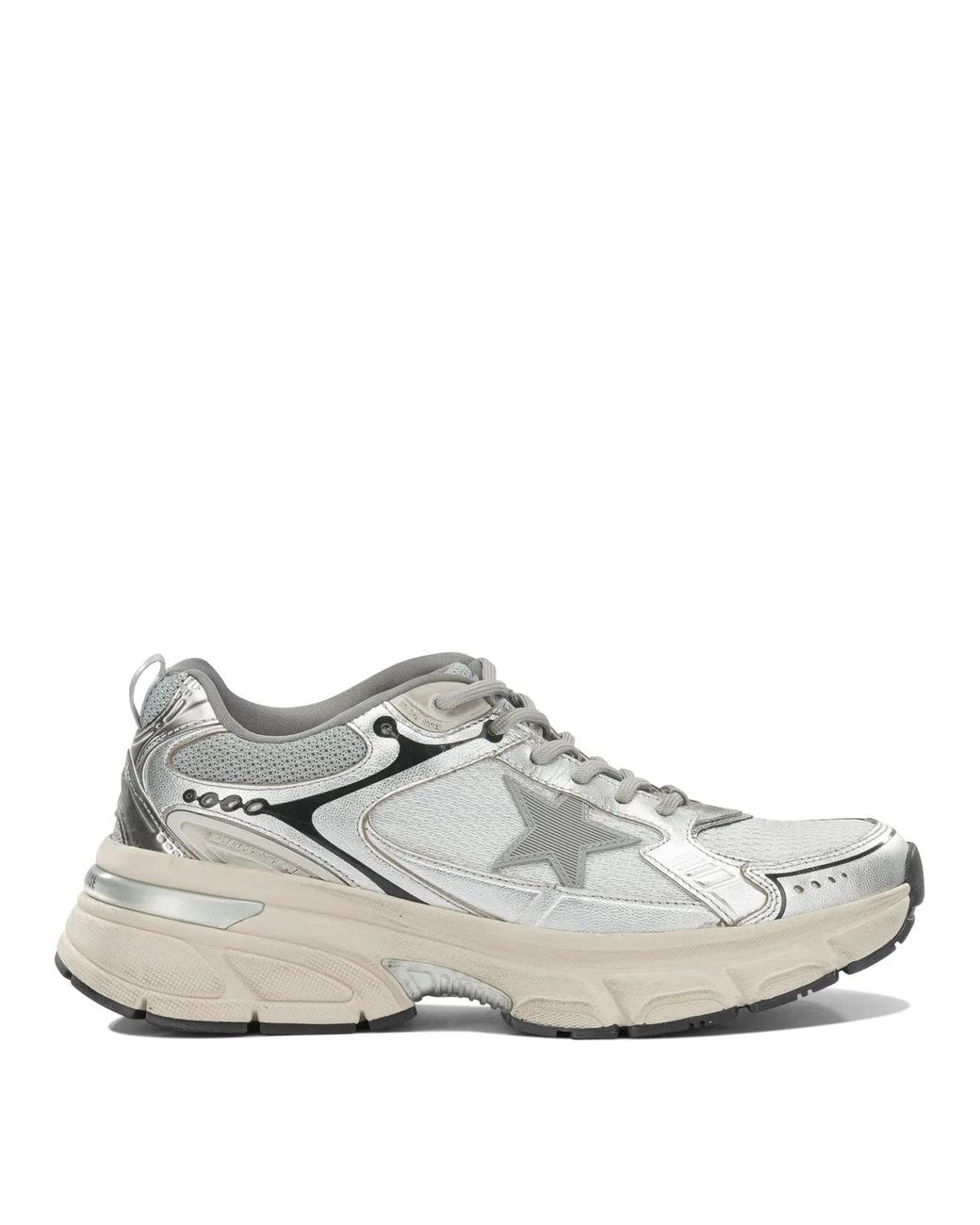 Golden Goose Deluxe Brand White "Lightstar" Low Sneakers for men