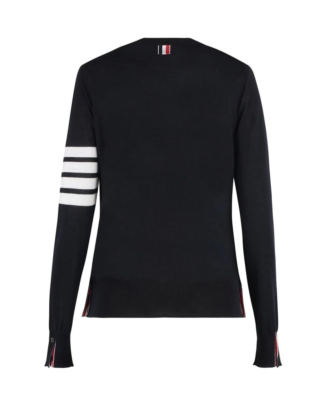 Thom Browne Black Relaxed Fit Wool Sweater