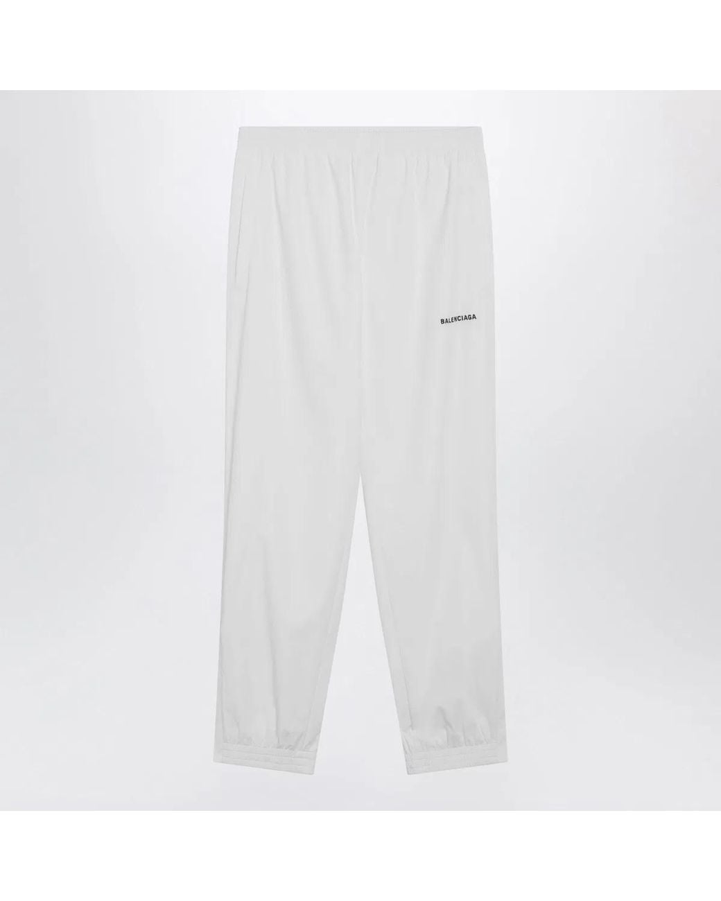 Balenciaga White Logo Jogging Pants