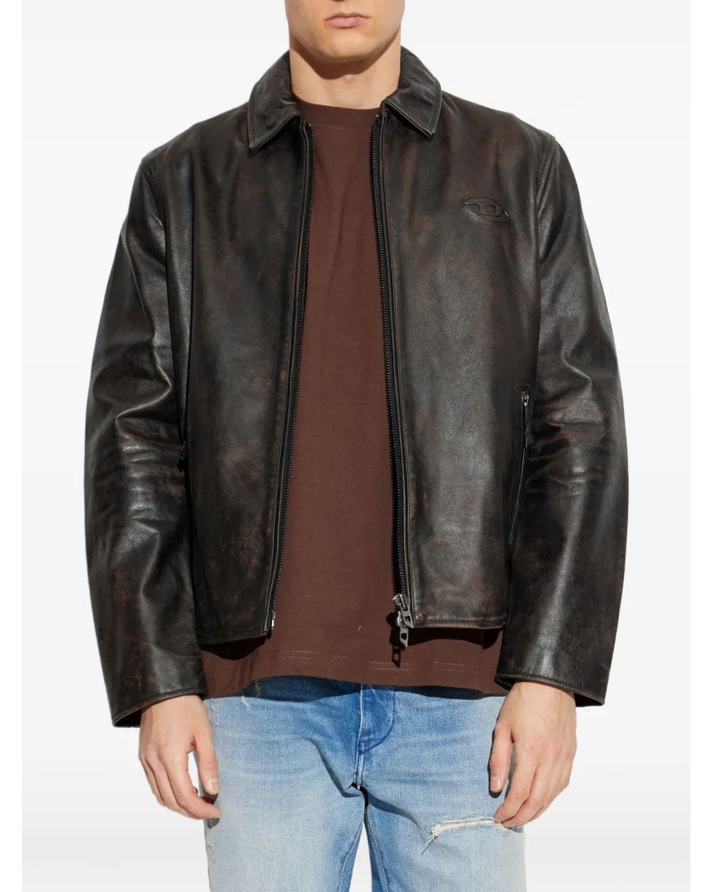 DIESEL Black Cotton Jacket for men