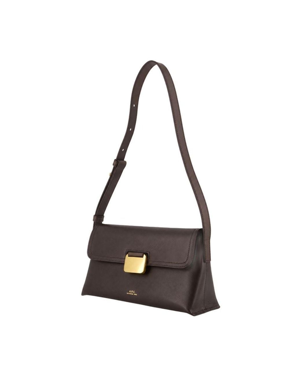 A.P.C. Simone Small Shoulder Bag in Black | Lyst UK