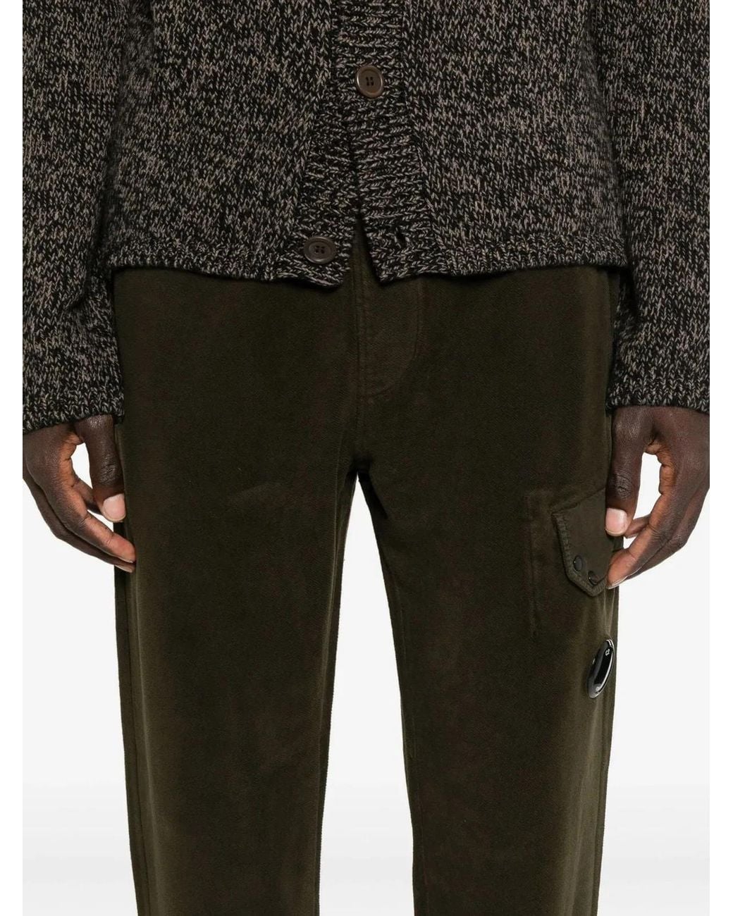 C P Company Black C.P.Company Ivy Cotton Pants for men