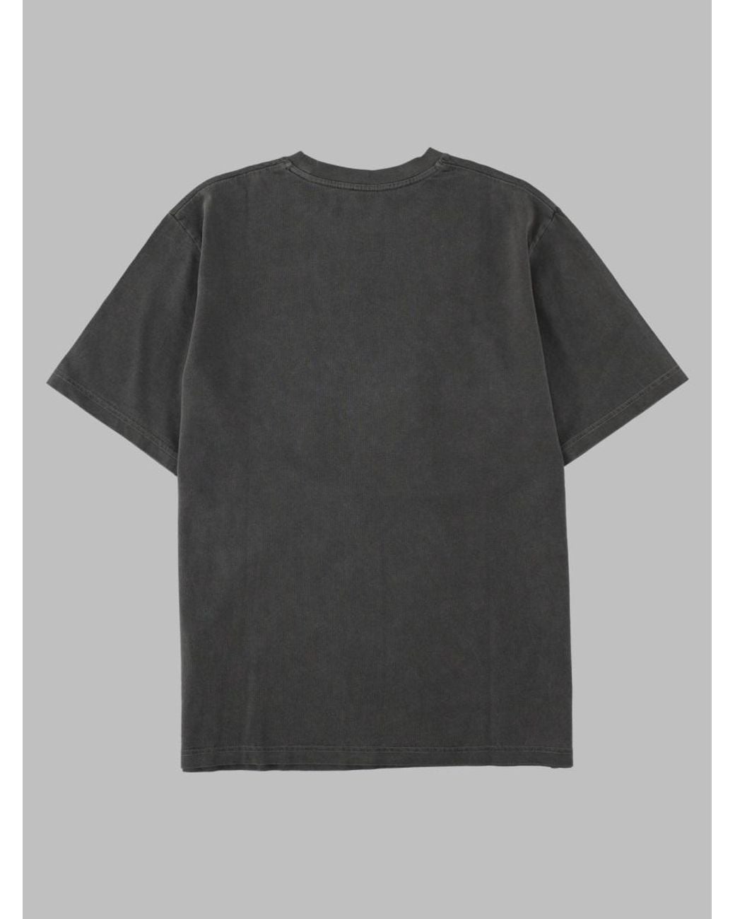 MSGM Gray Cotton T-Shirt For