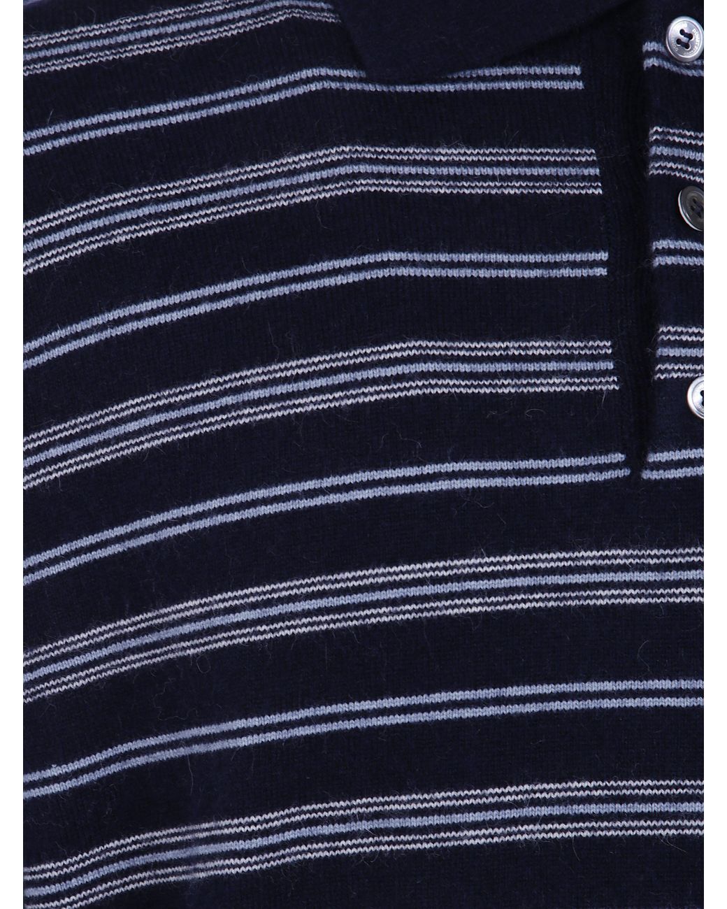 DUNST Blue Collared Striped Sweater for men