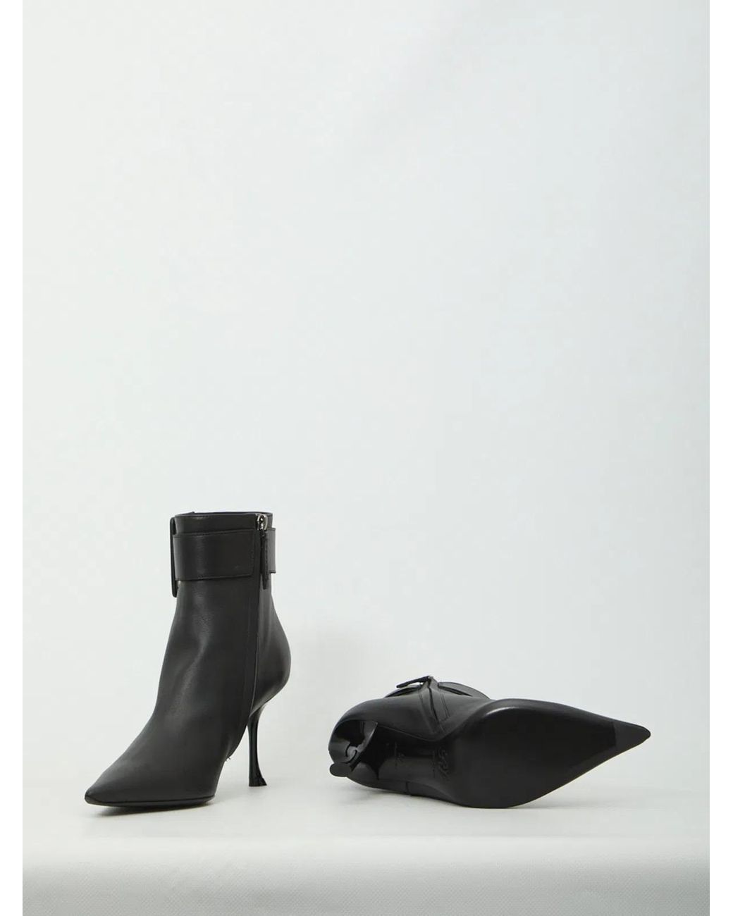 Roger Vivier Black Viv' Ville Booties