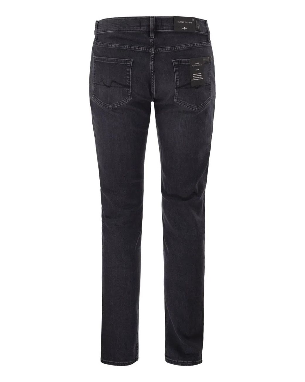 7 For All Mankind Blue Slimmy Tapered Jeans for men