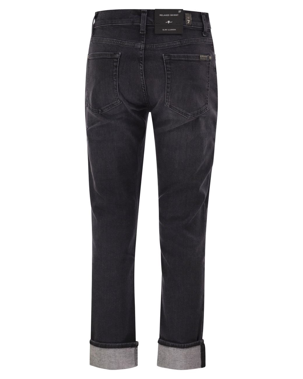 7 For All Mankind Blue Relaxed Skinny