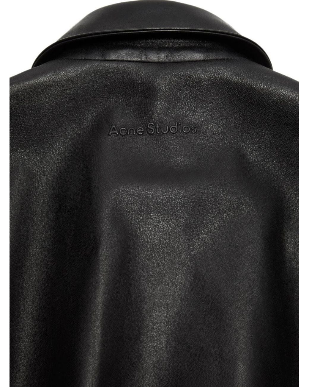 Acne Black Leather Biker Jacket