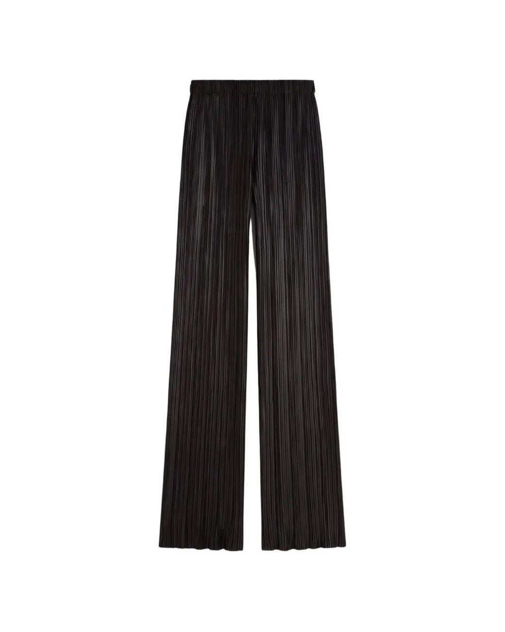 Phoebe Philo Black Razor Pleated Pants