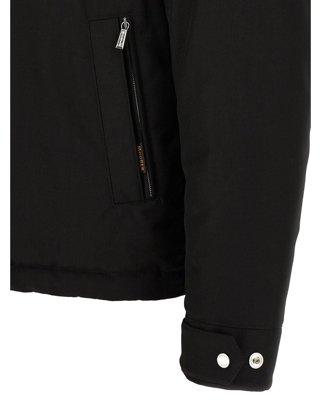 Moorer Black 'Albini' Down Jacket for men