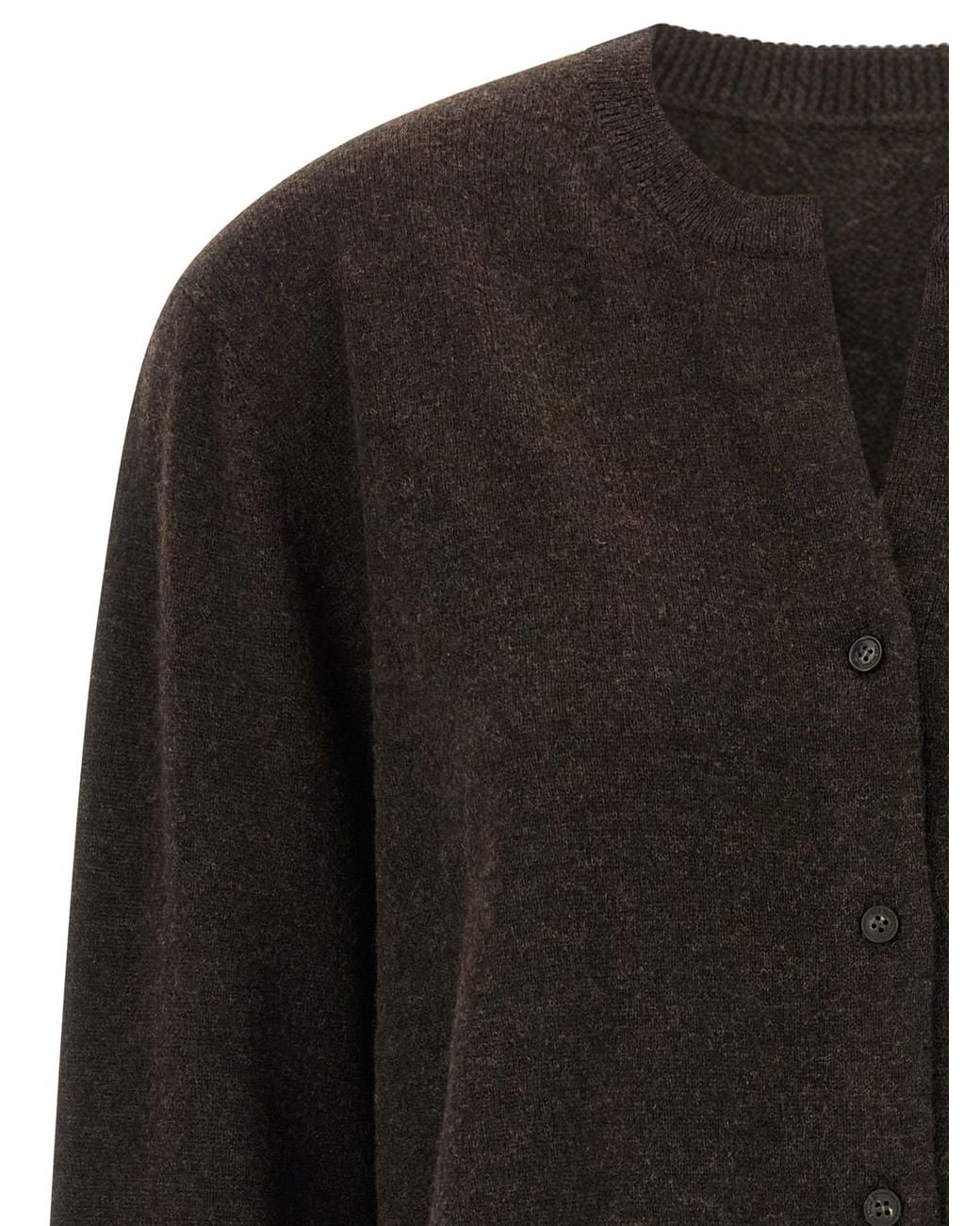 Yves Salomon Black Cashmere Cardigan