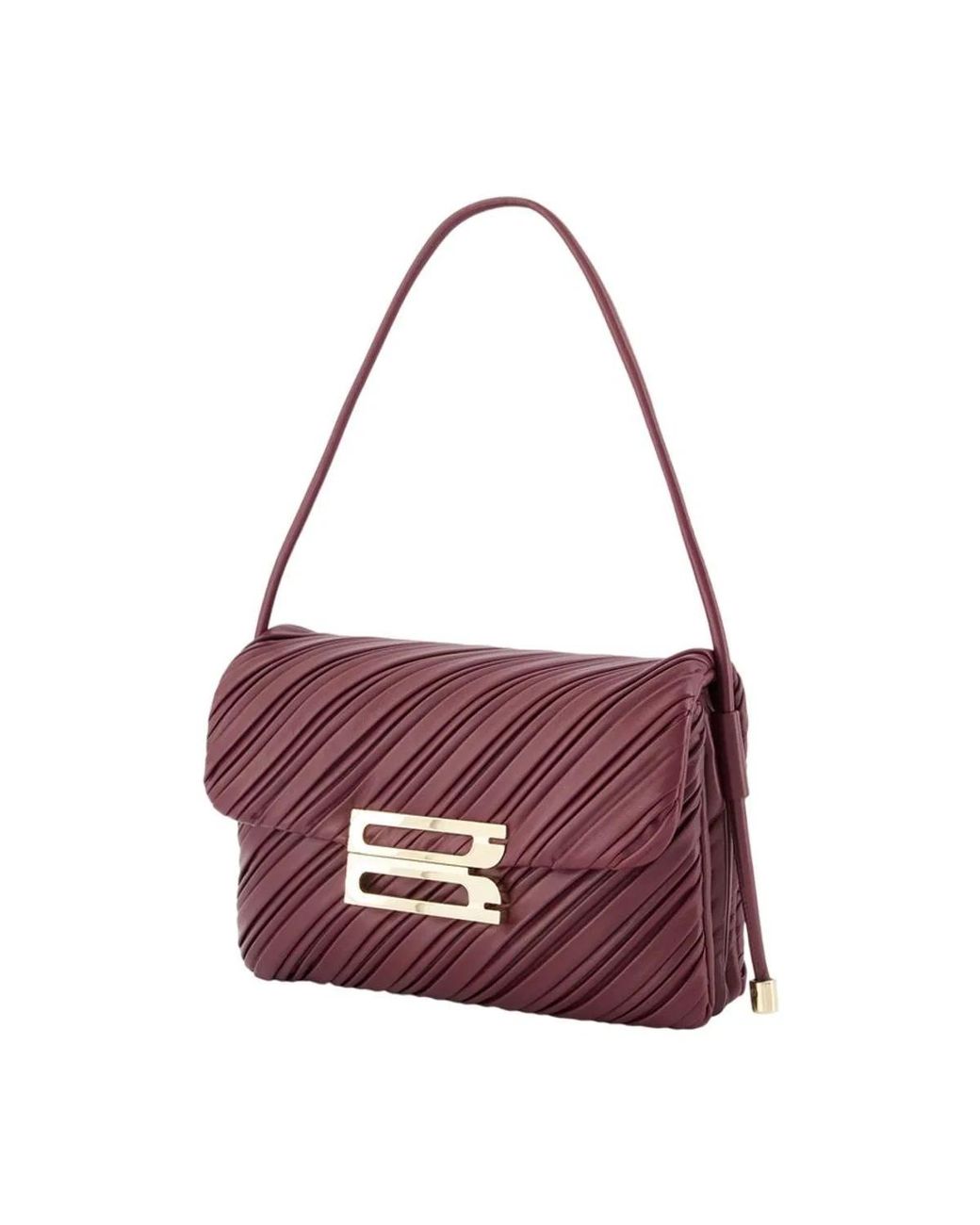 Victoria Beckham Purple Shoulder Bag Burgundy