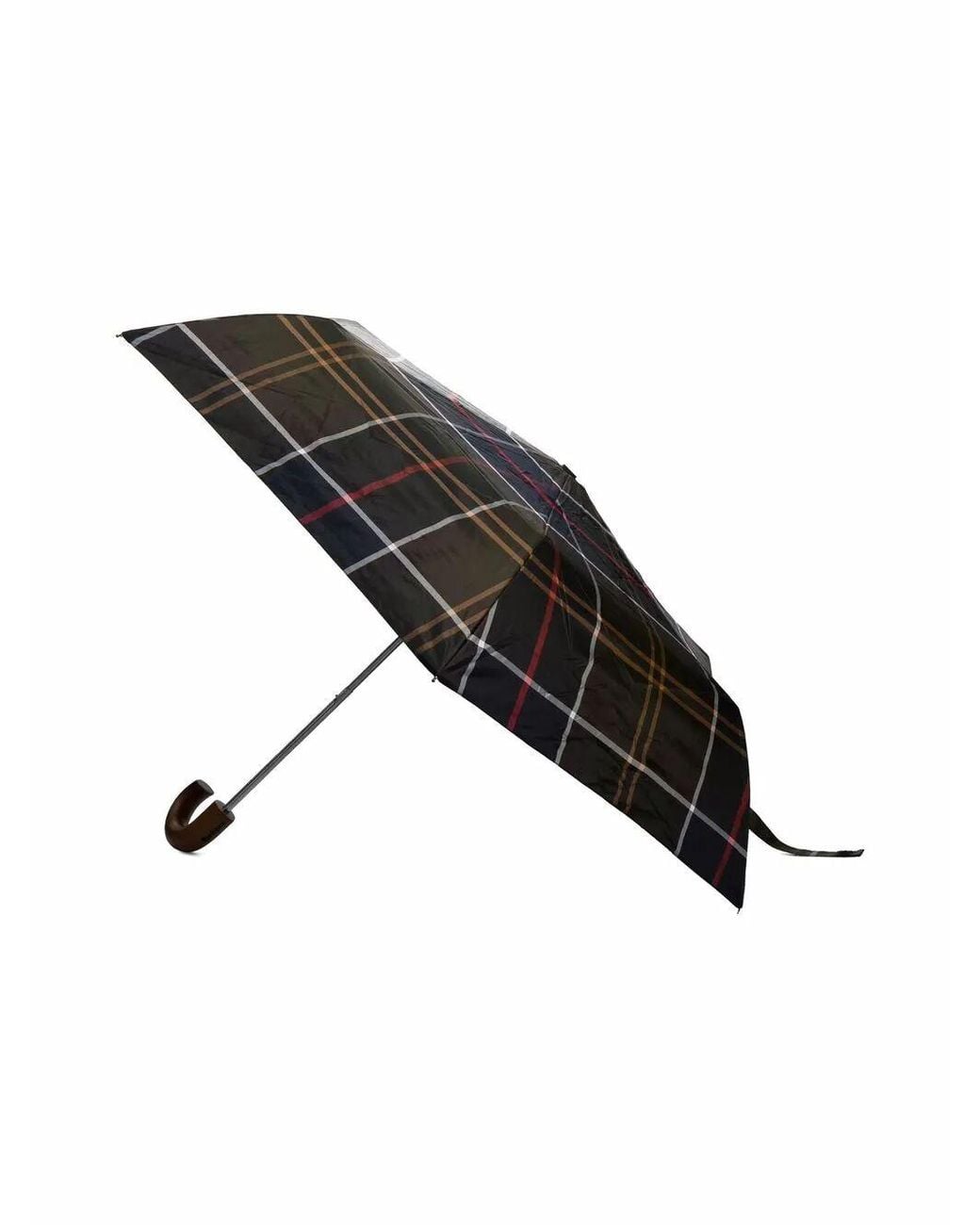 Barbour Black "Tartan" Mini Umbrella