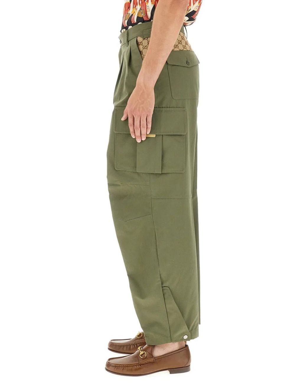 Gucci Green Cargo Pants for men